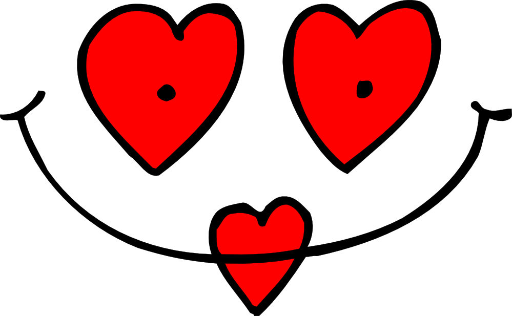 Images Of Hearts And Stars Free Download Clip Art Free - Heart Eyes Clipart (999x617)