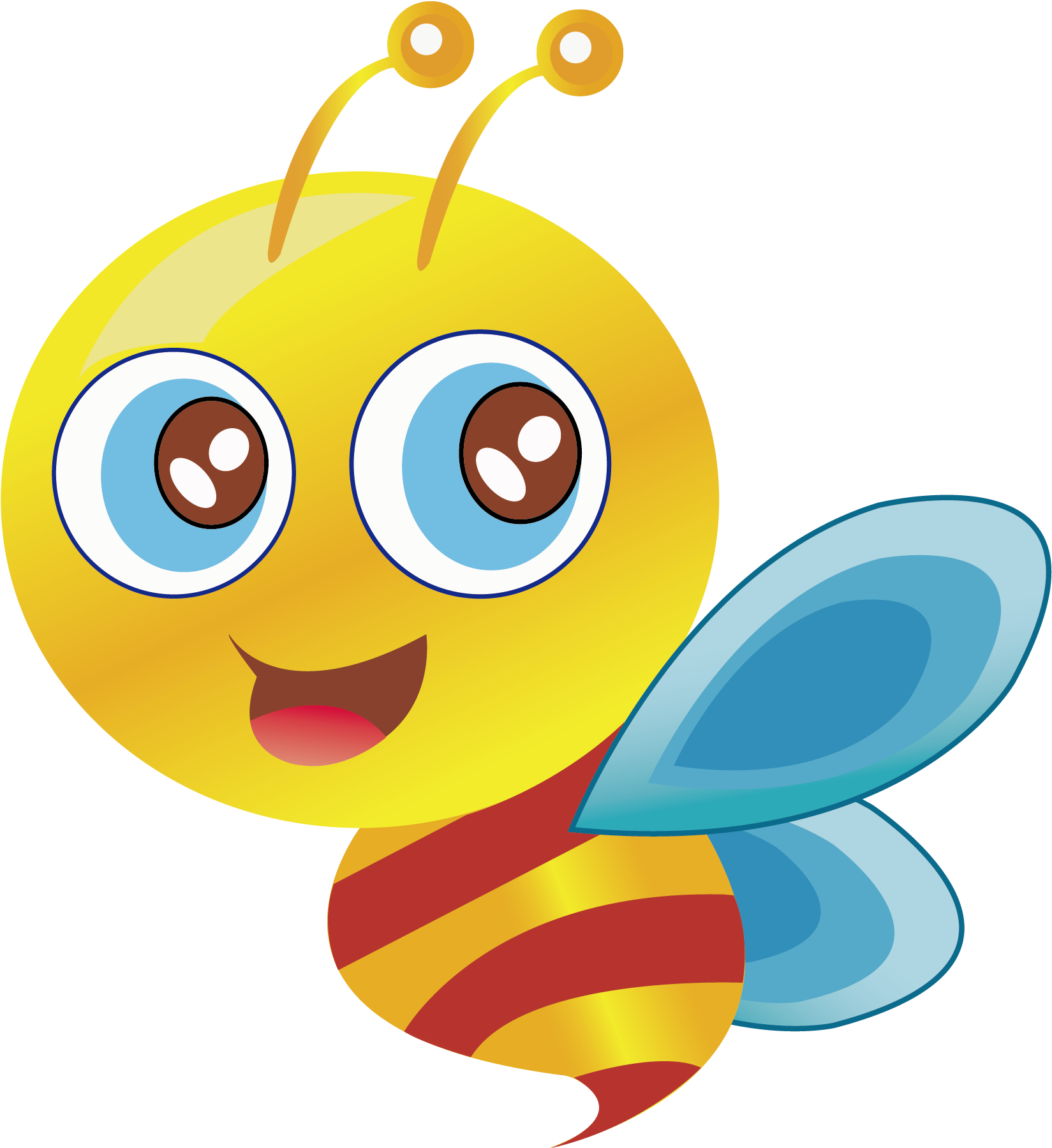 Bee Butterfly Clip Art - Bee Butterfly Clip Art (2480x2480)