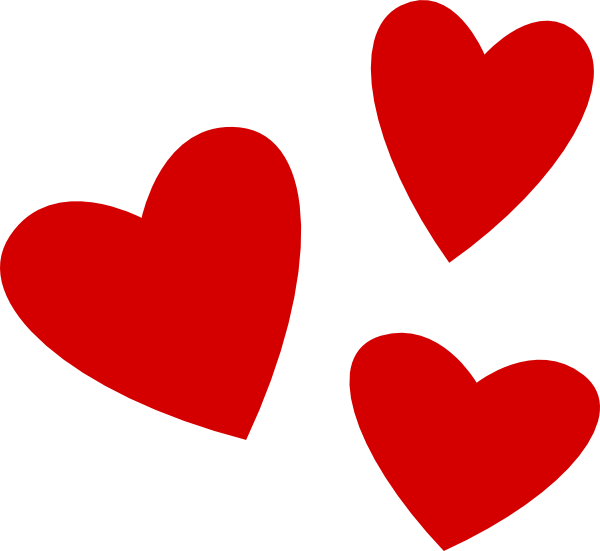 Heart Cluster Clip Art At Clker Com Vector Clip Art - Heart Cluster Clip Art (600x551)