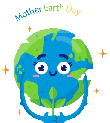 Mother Earth Day Messages Sticker-7 - Journée De La Terre (366x408)