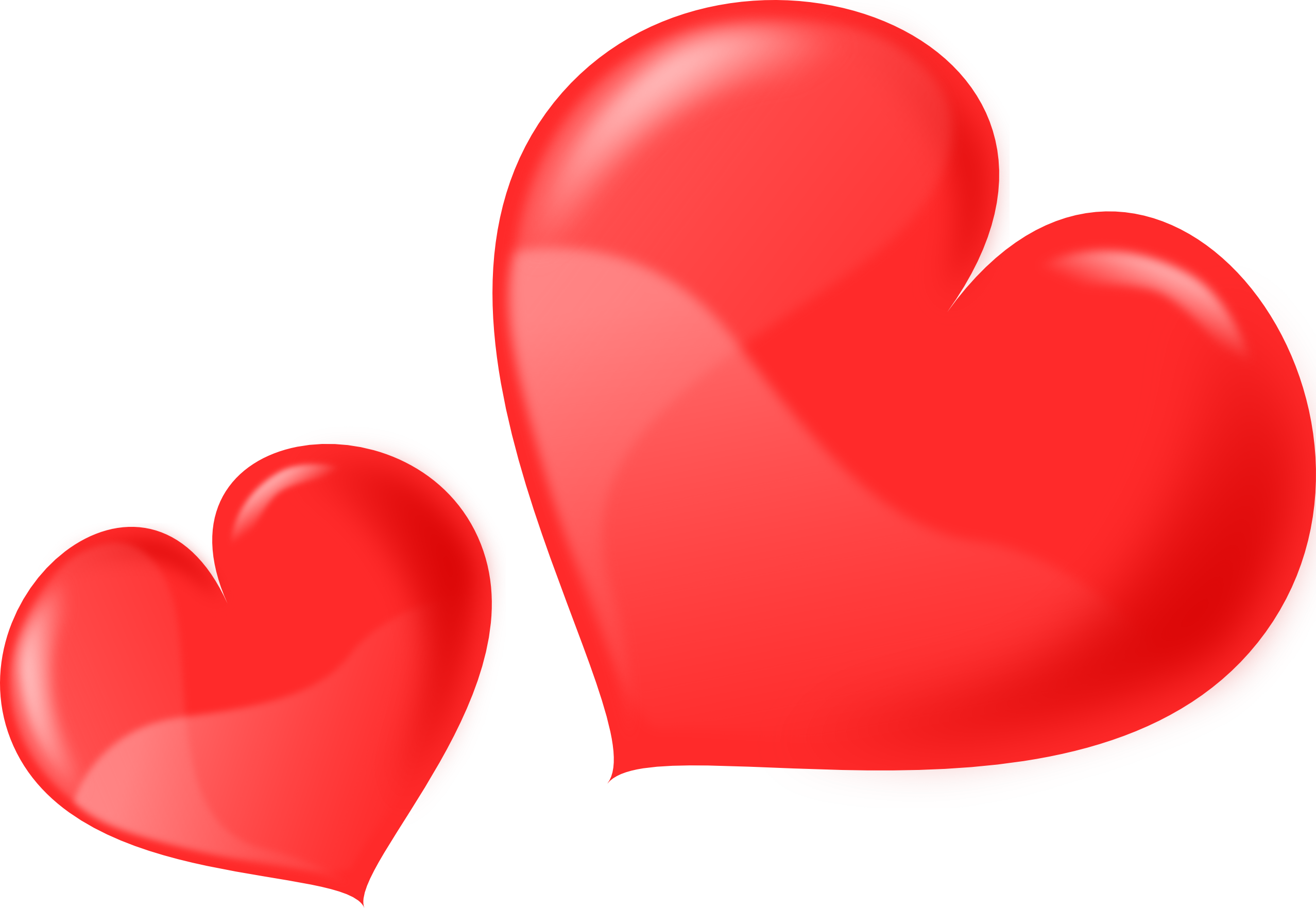 Heart Vector - Clipart Library - Heart Png (2555x1763)