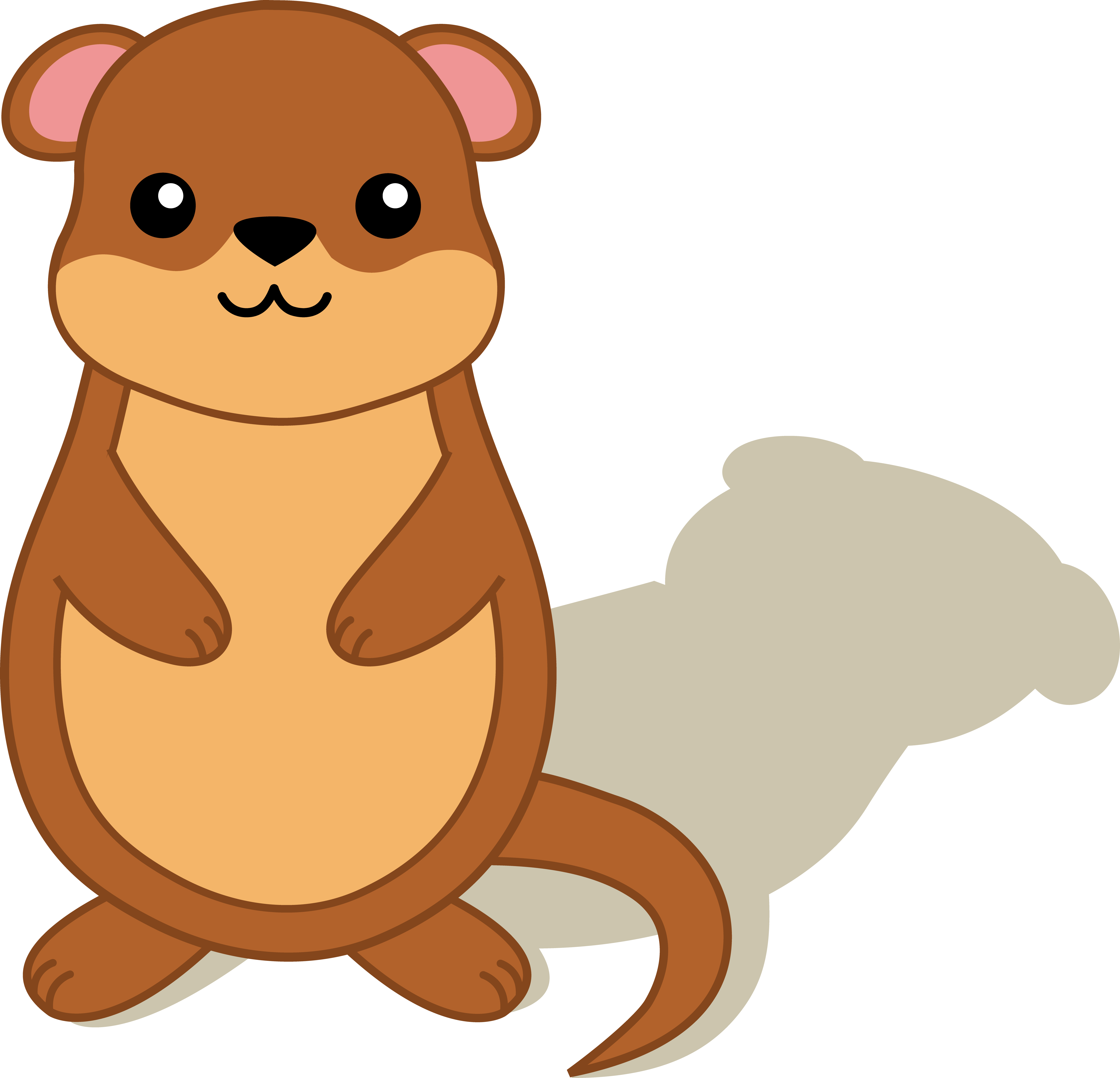 Homey Inspiration Groundhog Clipart Free With Shadow - Does Groundhogs Day Work (6146x5917)