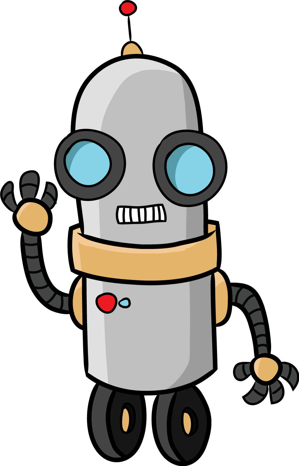 Memorial Day Clipart Clipartmonk - Cartoon Robot Png (1024x1591)