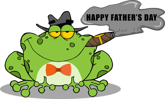 Interesting Fun Facts Father ' S Day Clipart - Frog Prince Holding A Red Heart Keychain, Adult Unisex, (640x386)