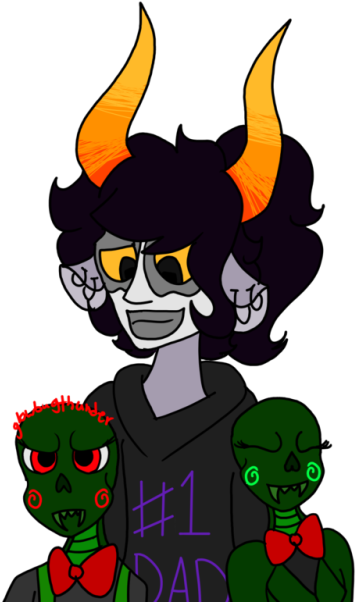 Happy Father's Day From The Worlds Okayest Dad I Mean,,,calliope - Cartoon (500x666)