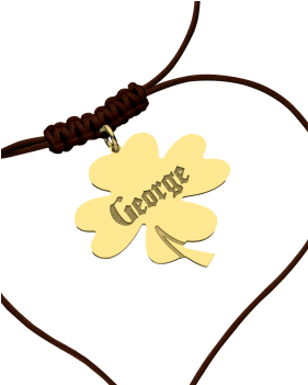 Lucky / Clover Charm Necklace - Necklace (350x350)