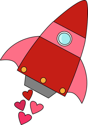 Valentine's Day Rocket - Happy Valentines Day Rocket (352x500)
