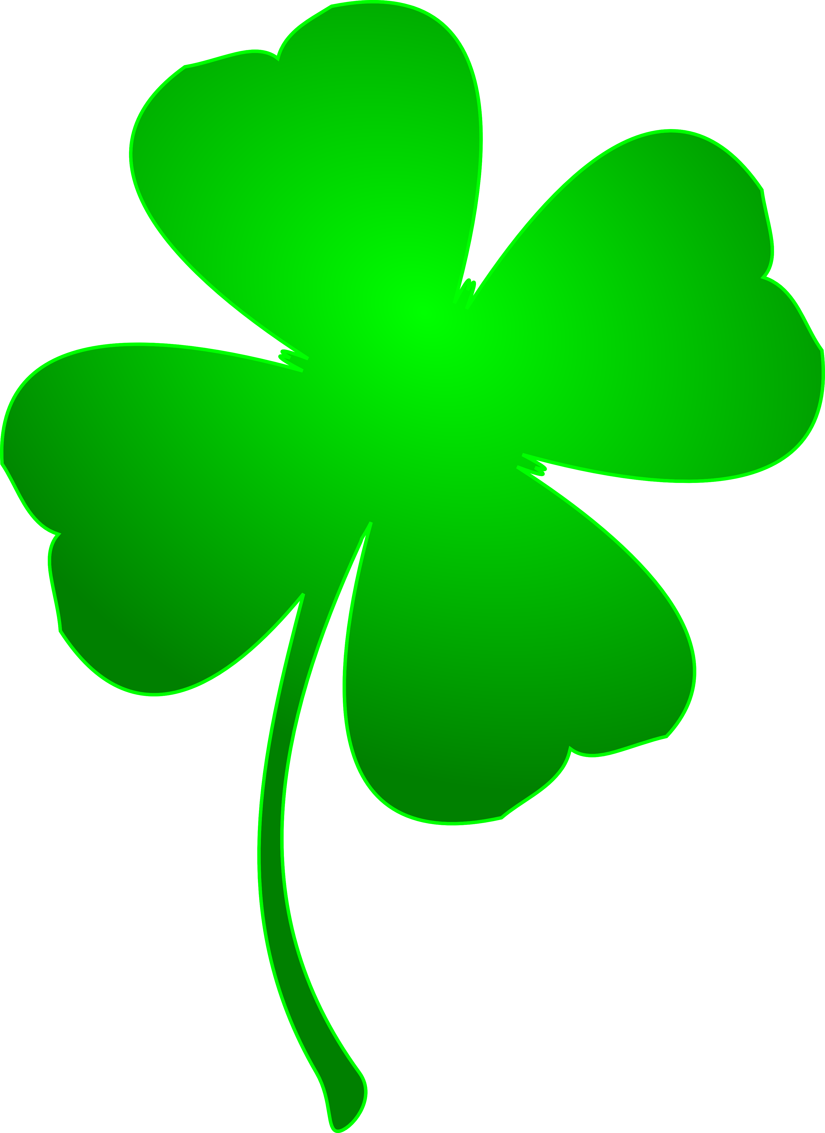 Irish Clover Clip Art 243989 - St Patricks Day Clover (3333x4575)