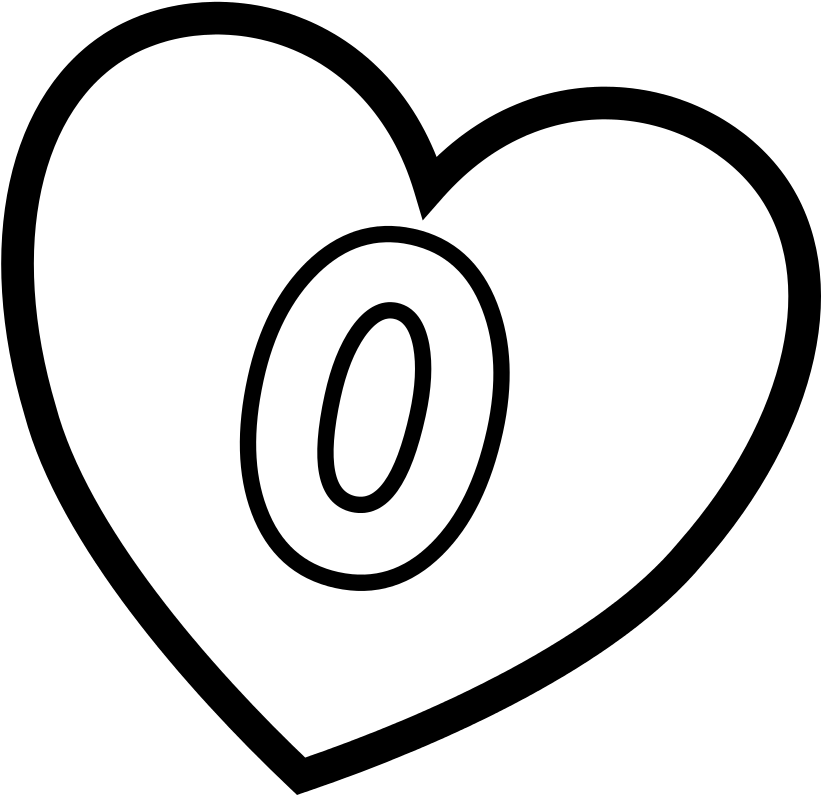 Valentines Day Hearts D Alphabet At Coloring Pages - T With Hearts (1641x1588)