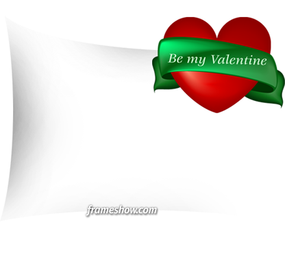 Be My Valentine Image Frame - Cushion (416x382)