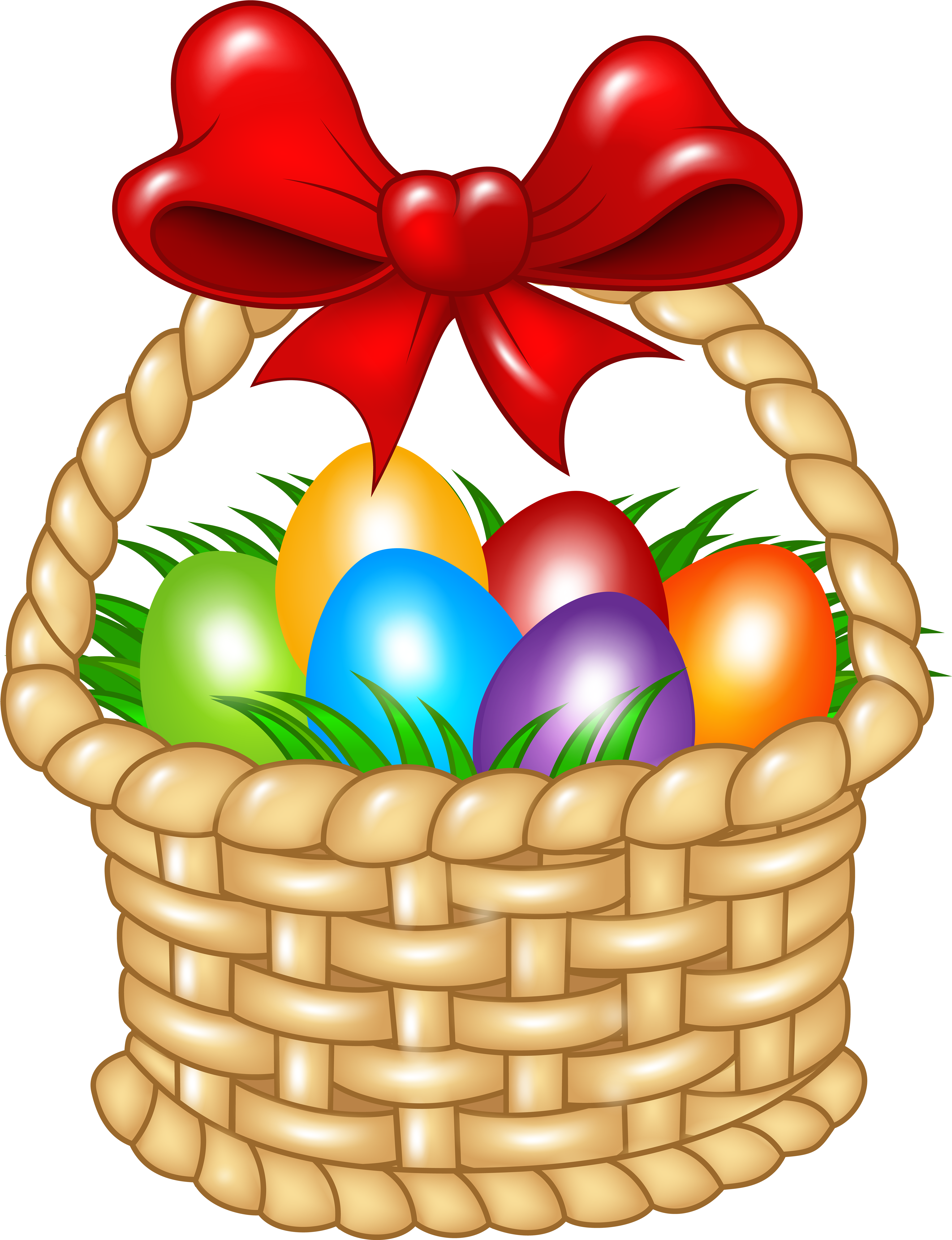 Easter Basket Transparent Png Clip Art Image - Clip Art Easter Baskets (4658x6000)