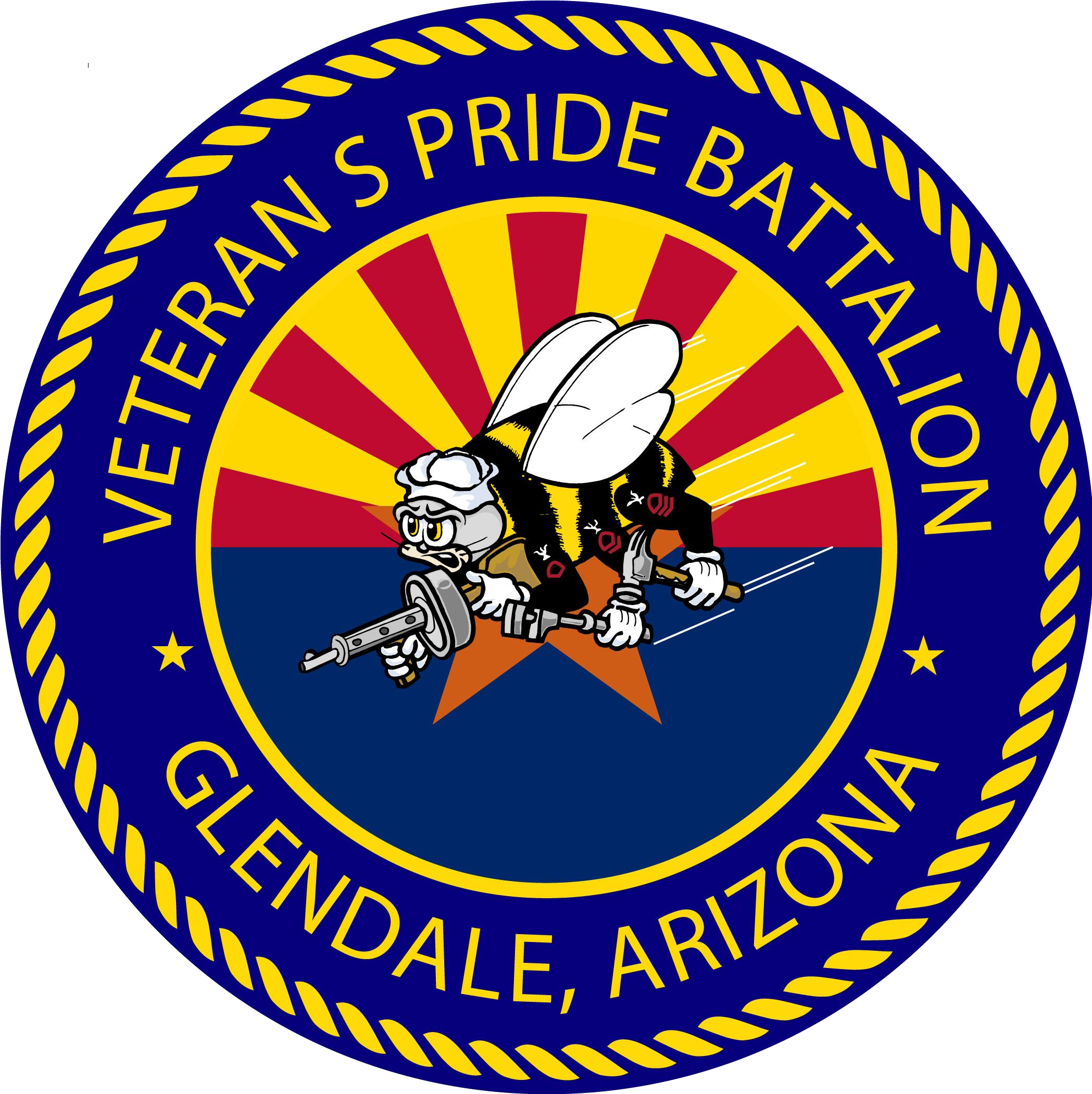 Arizona Veterans Pride Battalion - Usn Seabees Note Cards (pk Of 20) (2096x2113)