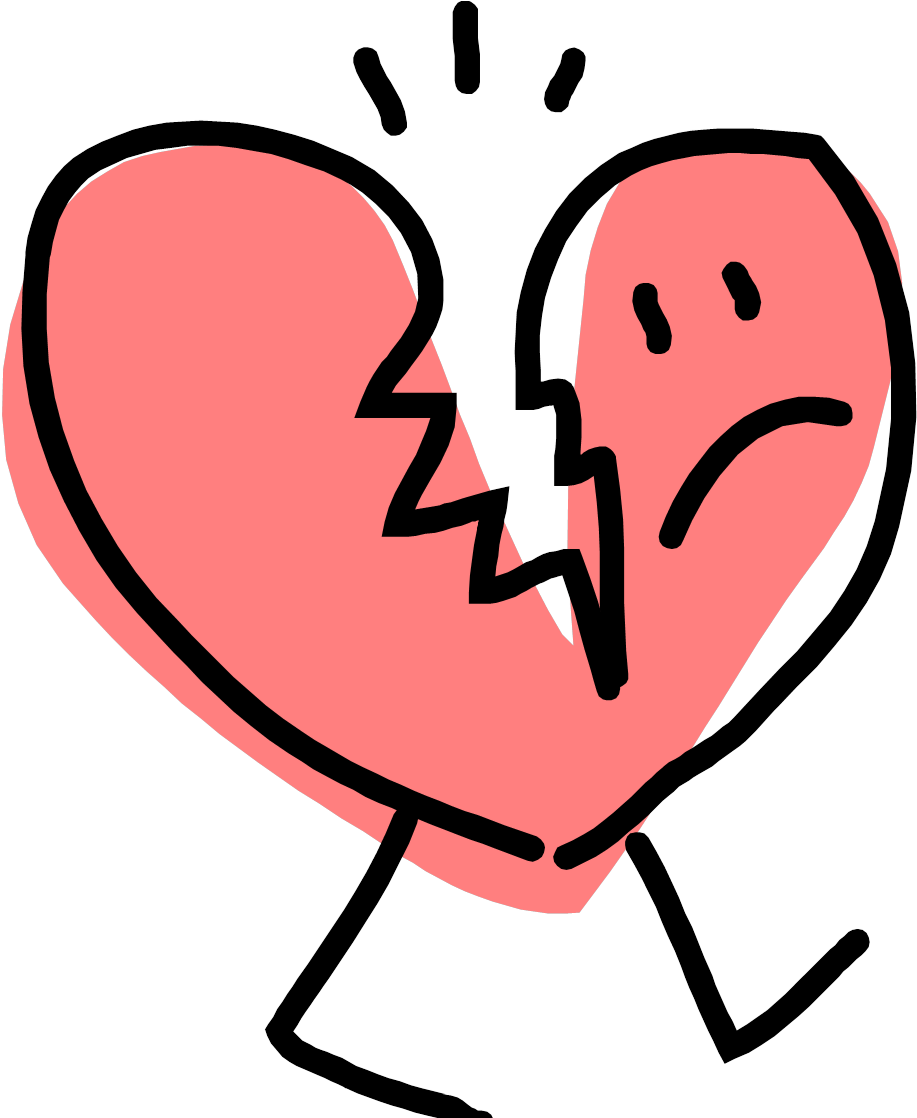 Heart Clipart School Pictures - Heart Break Clipart (940x1117)