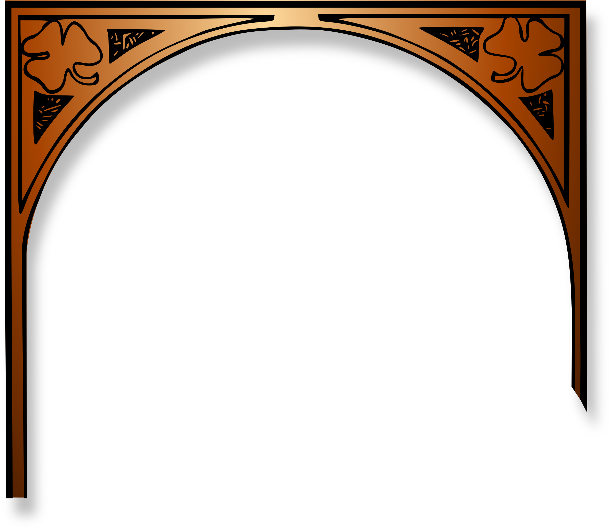 St Patricks Girl Clover Arch - Arch Design Vector Hd Png (2400x2082)