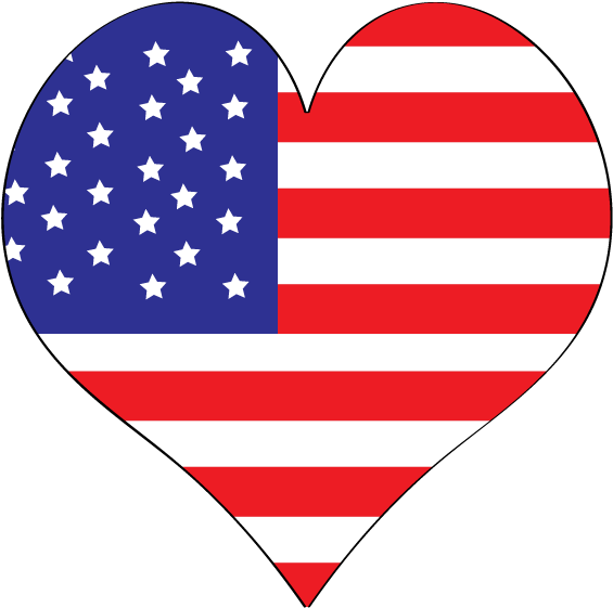 Free Labor Day Clipart To Use At Parties On Websites - American Flag Heart Clip Art (700x600)