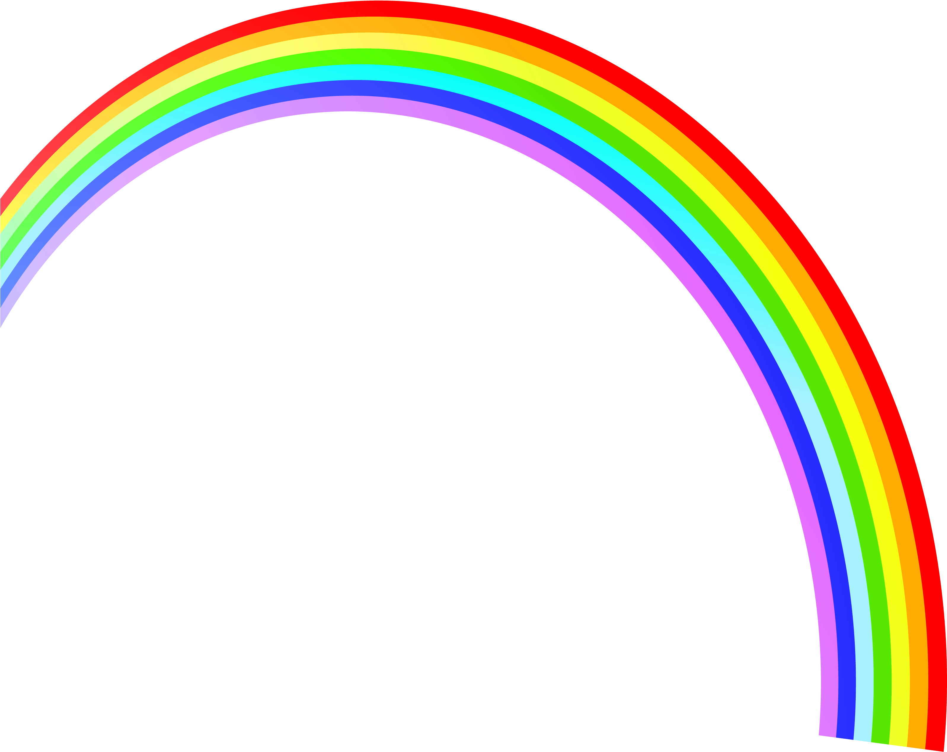 Rainbow Clipart 0 - Rainbow Png (3319x2699)