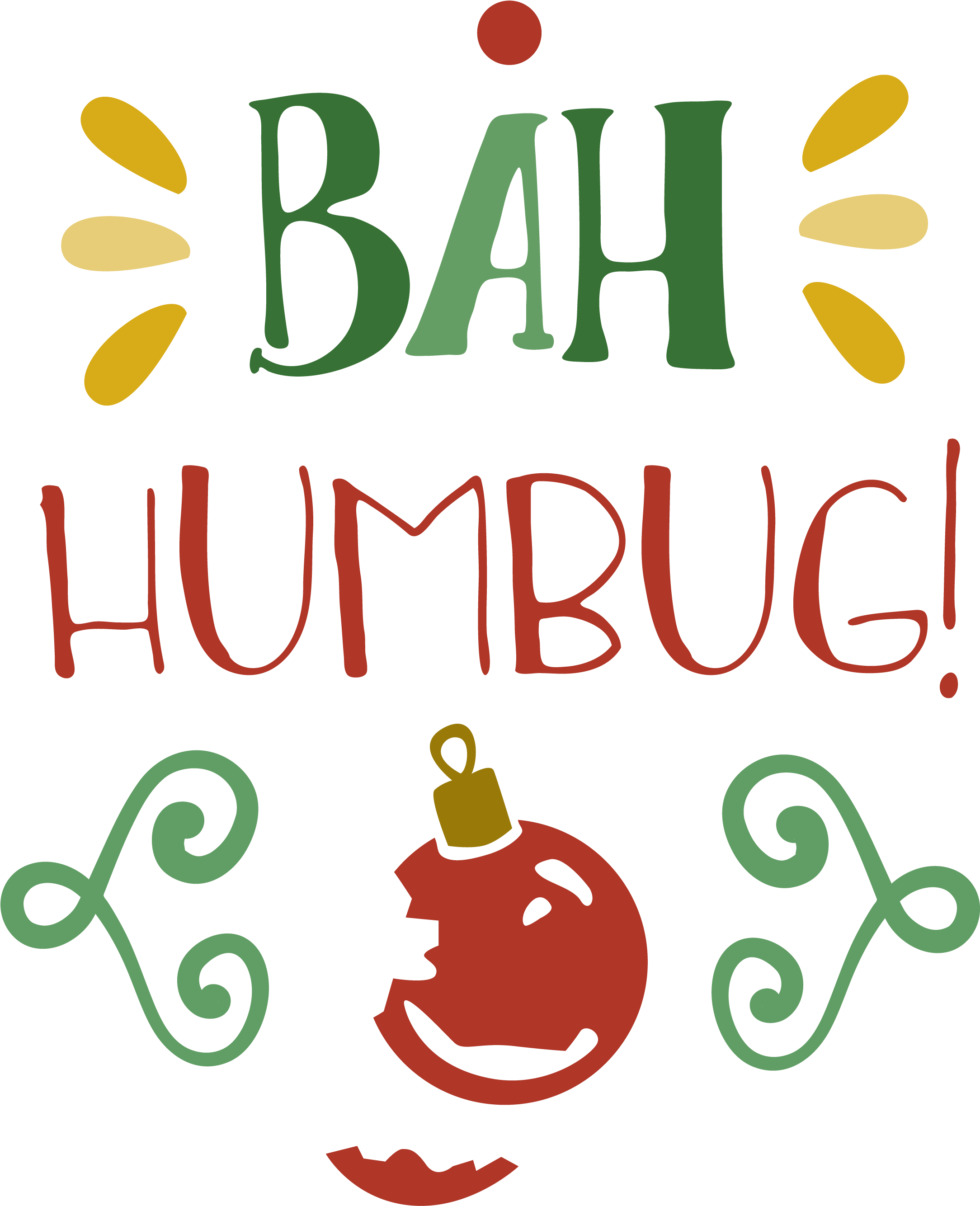 Closed For Our Annual Midwinter Break - Bah Humbug Clip Art (2981x2981)