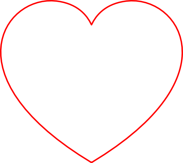 Red Heart Line Art (600x534)