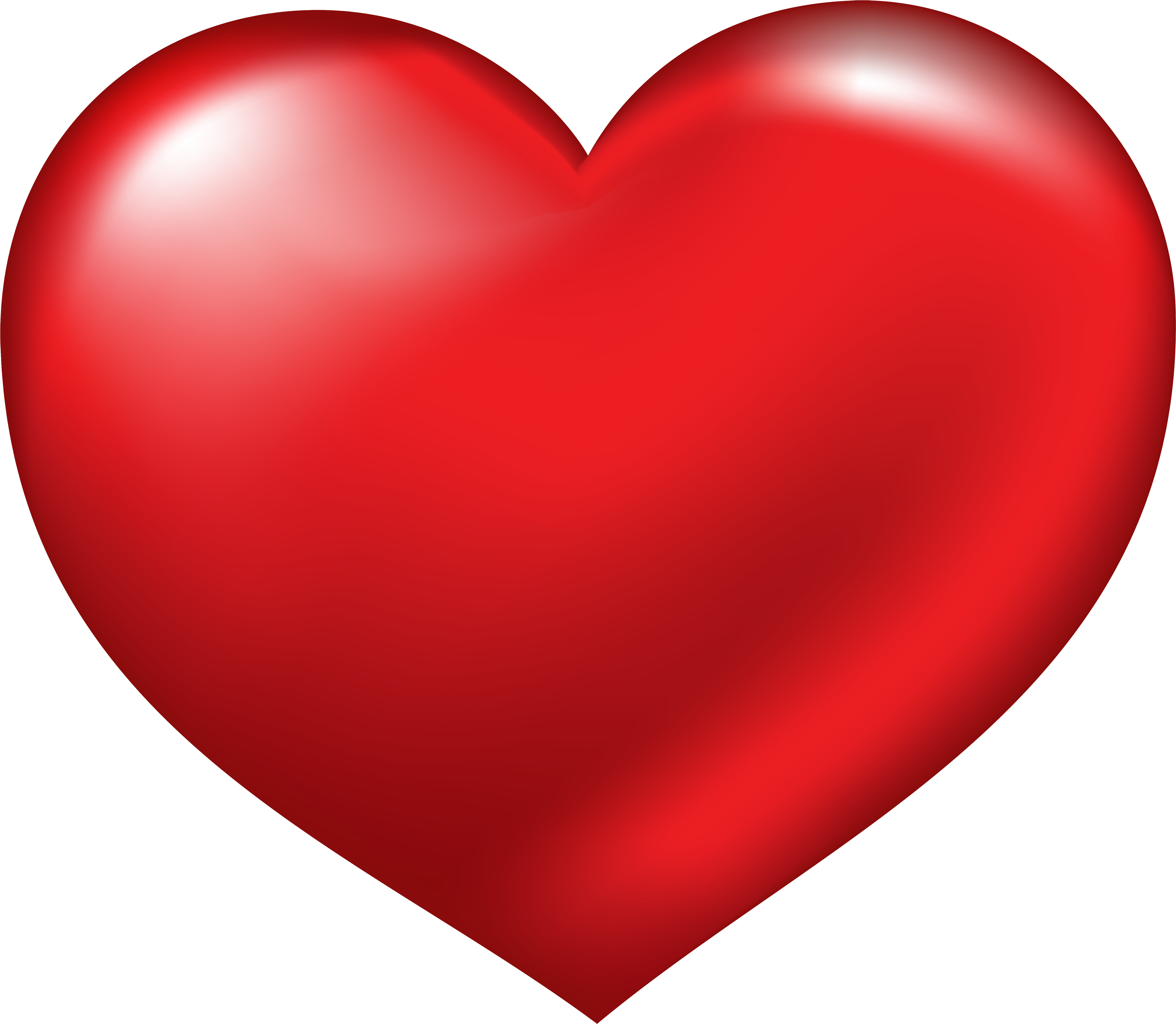 Red Heart Png Clipart - Big Heart Emoji (5000x4353)