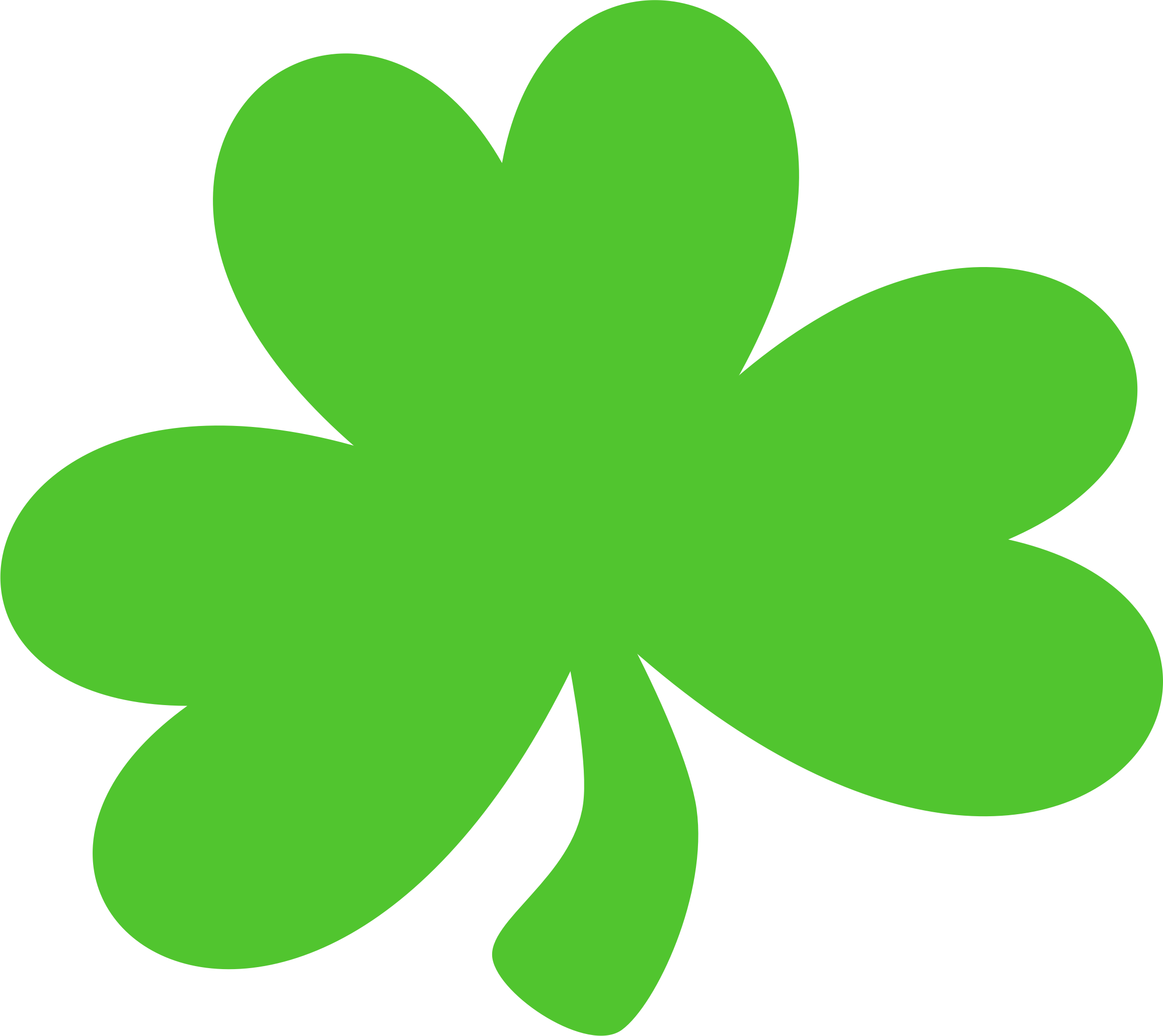 Clipart - Green Shamrock (2311x2060)