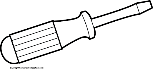 Free Fathers Day Image - Clipart Of Screw Driver (520x236)