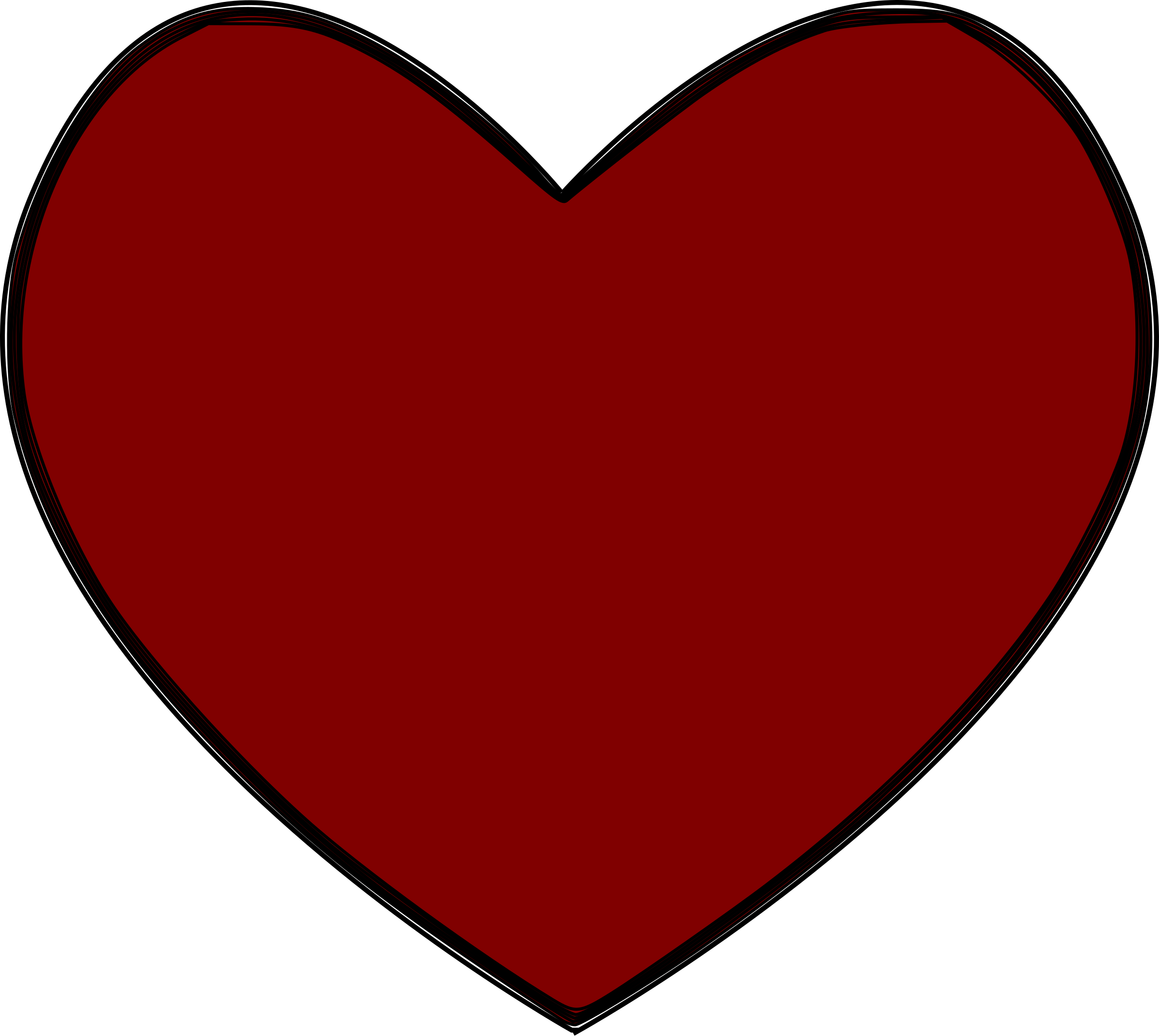 Heart Clipart School - Heart Clipart (2400x2145)