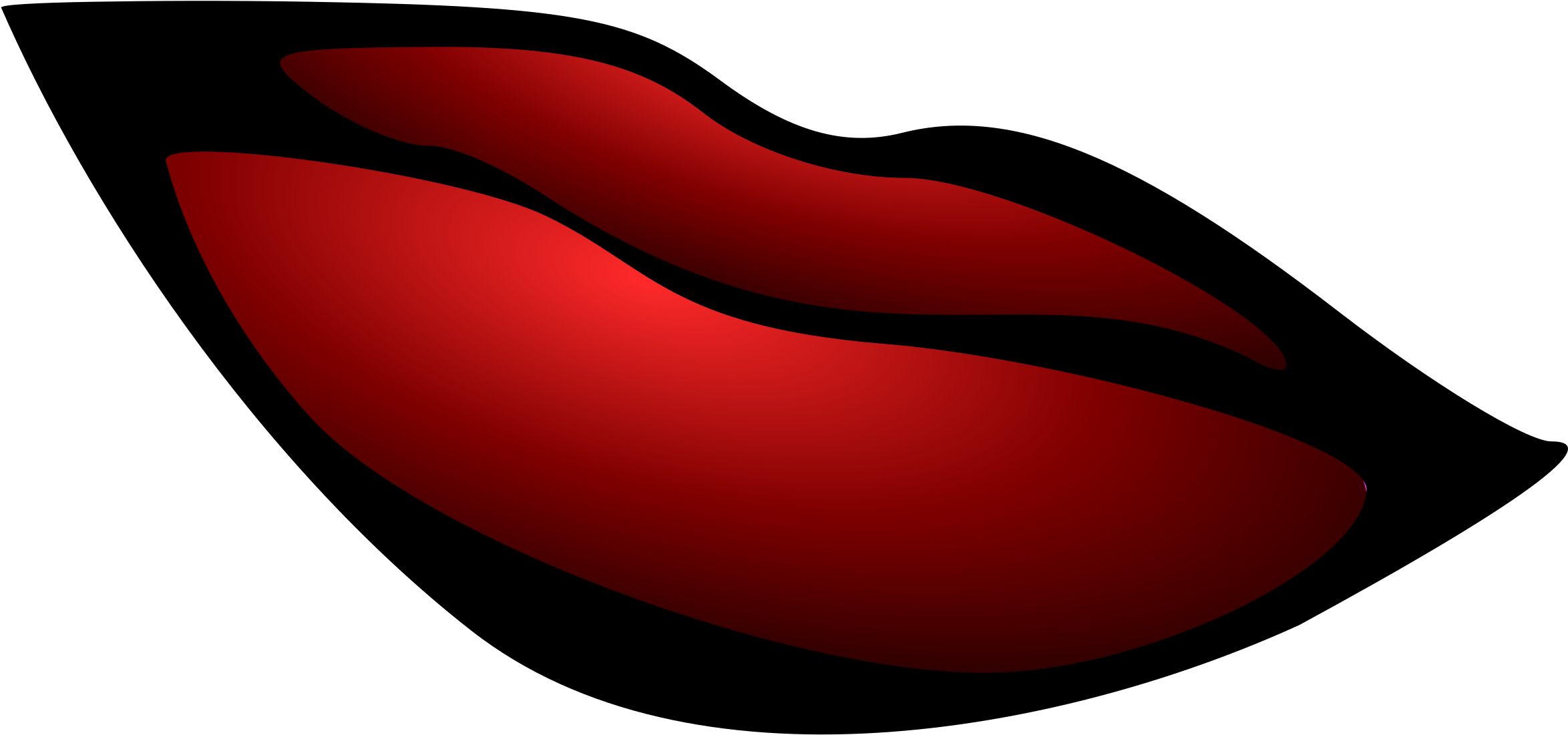 Big Image - Clip Art Girl Lips (2400x1144)