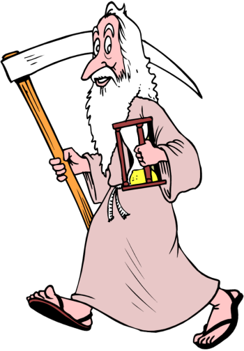 Father Time Clip Art - Father Time Clipart (350x504)