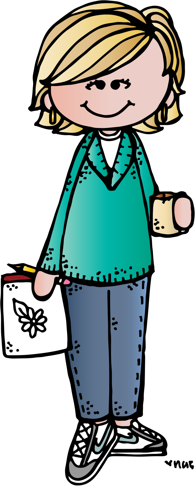 Let's Go For It 3 Freebies What All 3 - Melonheadz Teacher Clipart Png (643x1603)