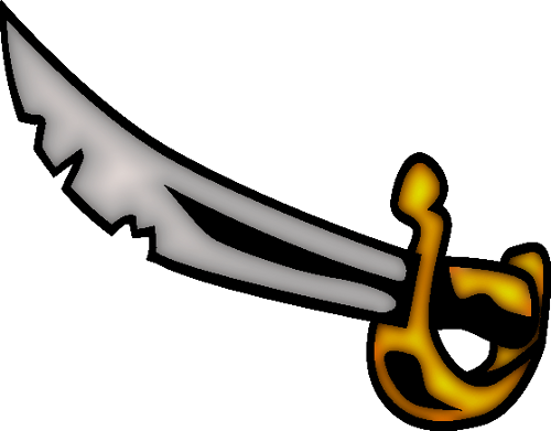 “treasuring Our Volunteers” Pirate Sword Clip Art - Clip Art Pirate Sword (500x391)
