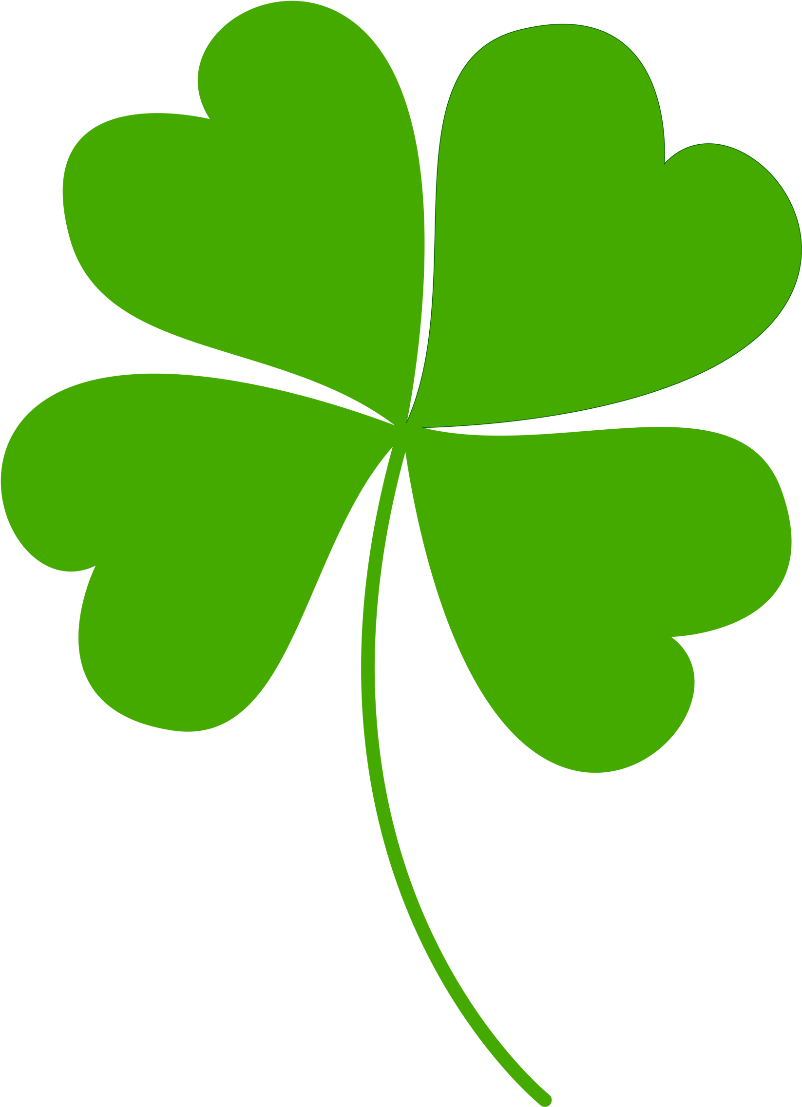 4 Leaf Clover Clipart Four Leaf Clover - Four Leaf Clover Clipart (2400x2400)