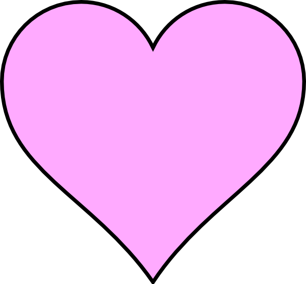 Light Pink Heart No Background (600x556)
