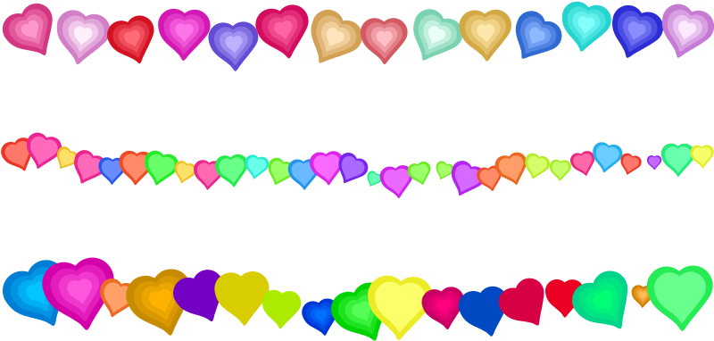 Pin Valentines Day Border Clip Art - Clip Art (800x405)