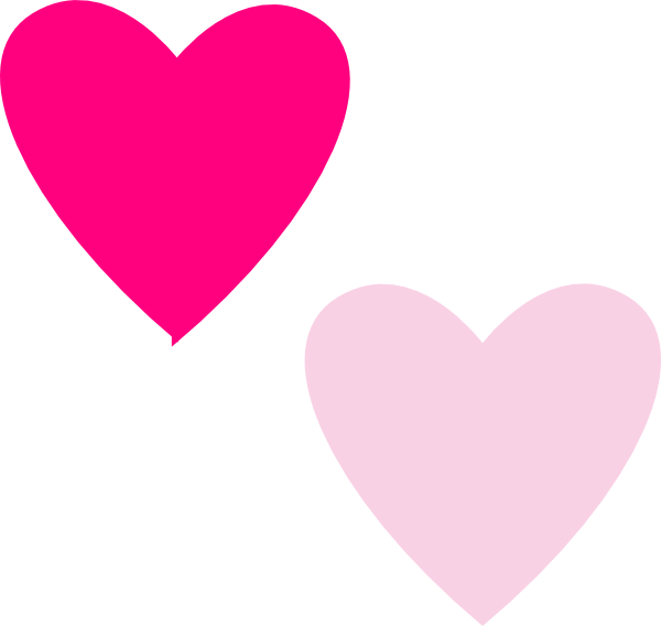 Light Pink Heart Clip Art (600x568)