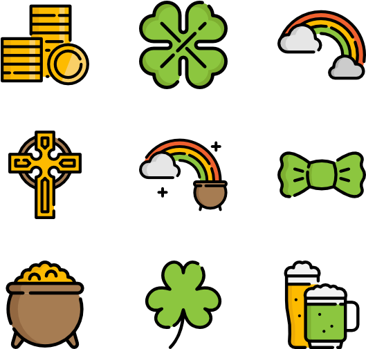Saint Patricks Day - Halloween Icons Png (600x564)