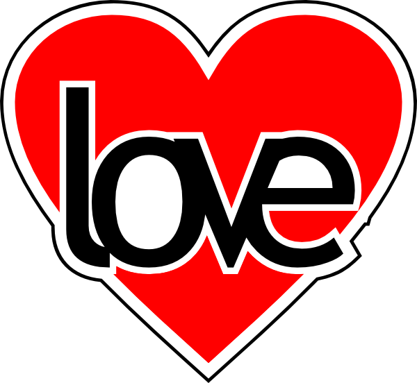 Love Heart Svg Clip Arts 600 X 552 Px - Cartoon Heart With Love (600x552)