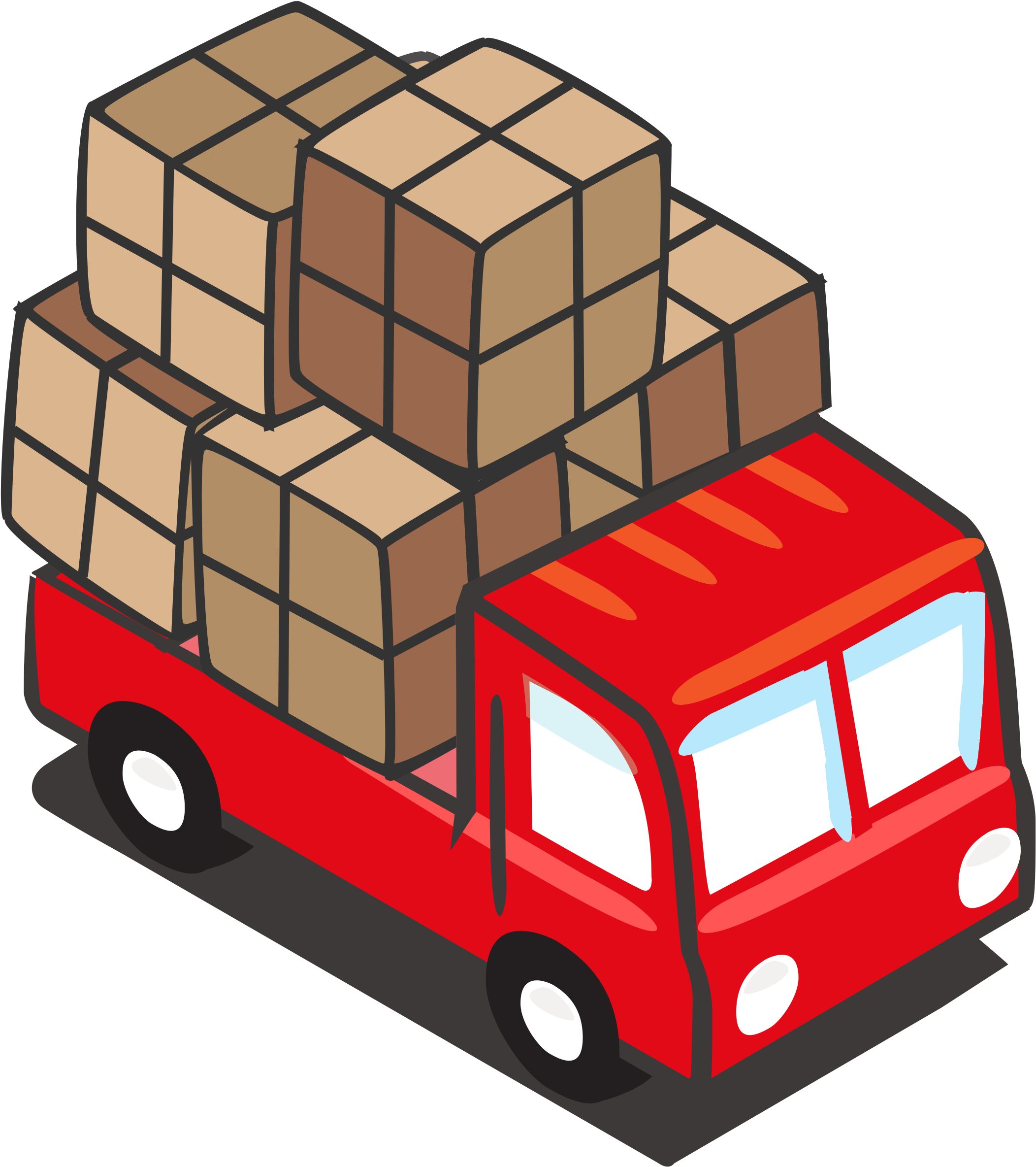 Transportation Clip Art Image Free Download - Cargo Clipart (2135x2400)