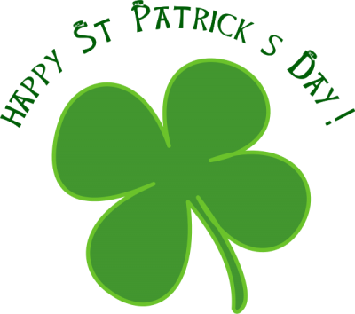 Happy St Patricks Day Shamrock Imagess Png Images - St Patrick's Day Shamrock (400x354)