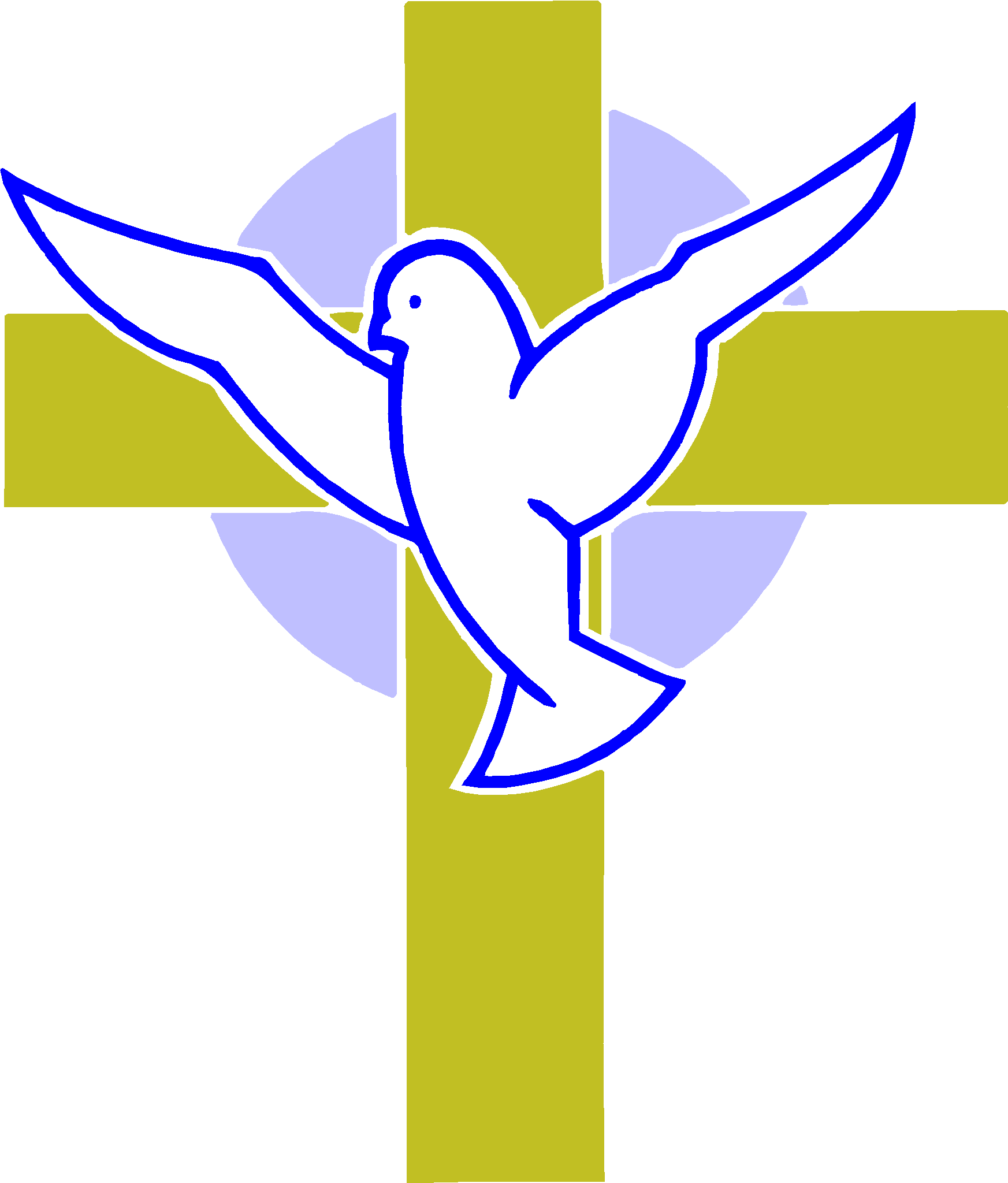 Marvellous Design Cross And Dove Images Tattoo Clipart - Dove And Cross Png (1745x2048)