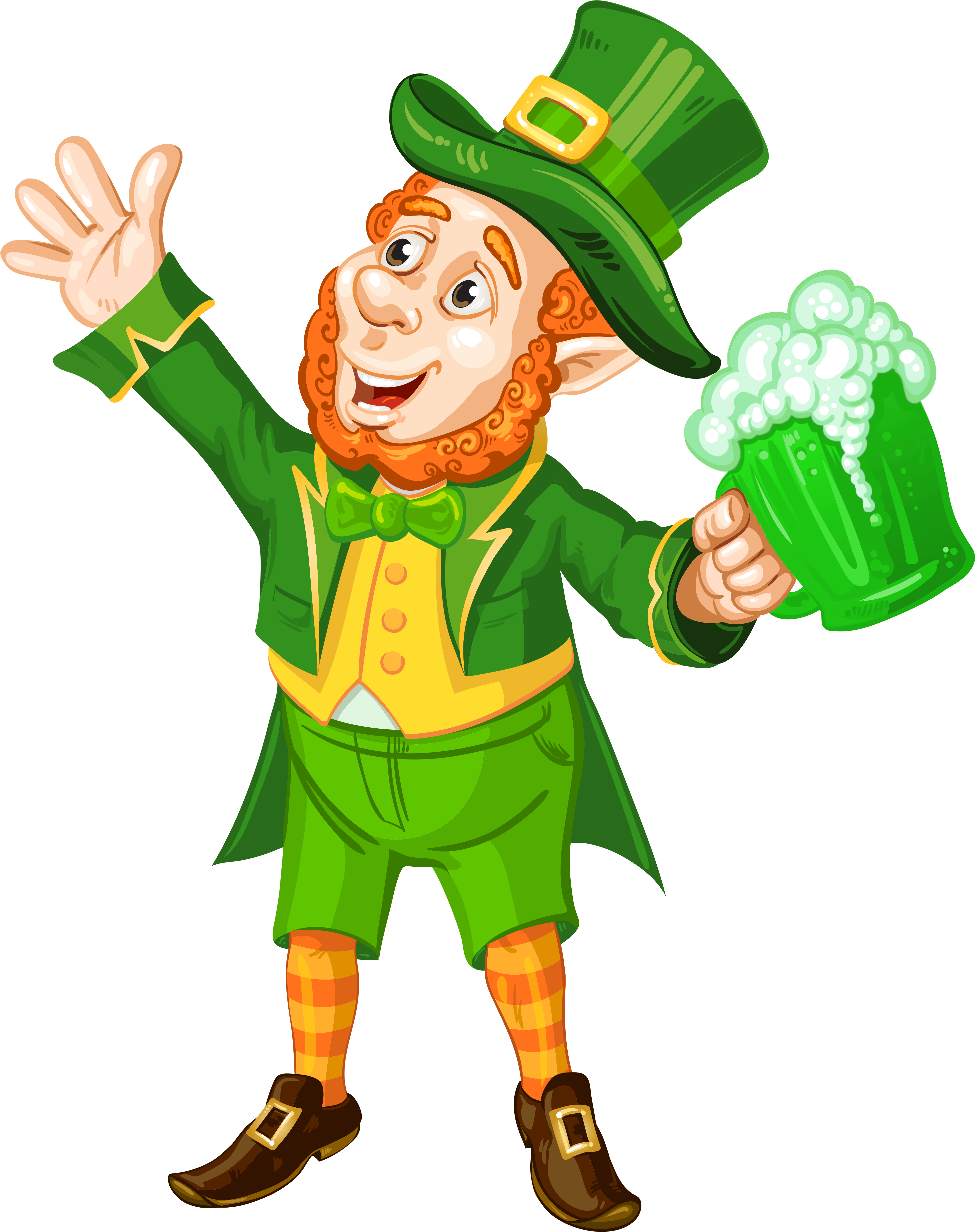 Free Leprechaun Clipart - Png St Patrick's Day (4119x5064)