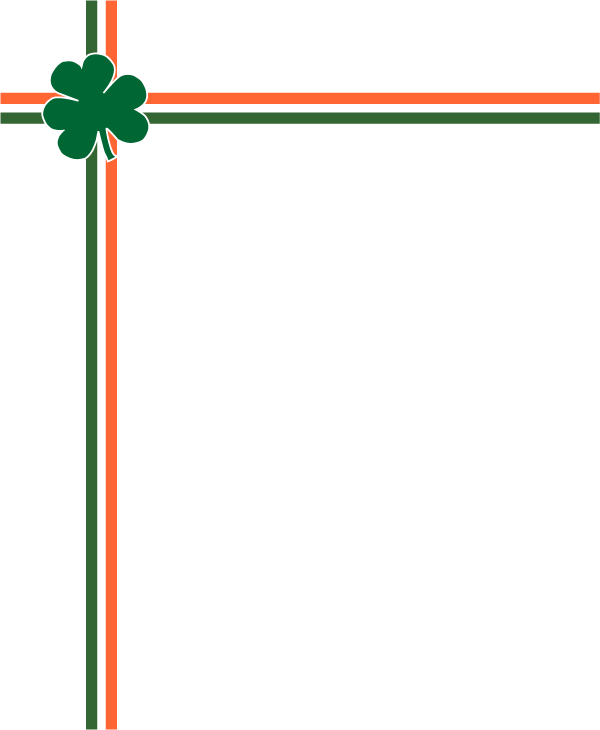 St Patricks 2011 More Free Clip Art - Lines Borders And Frames (600x730)