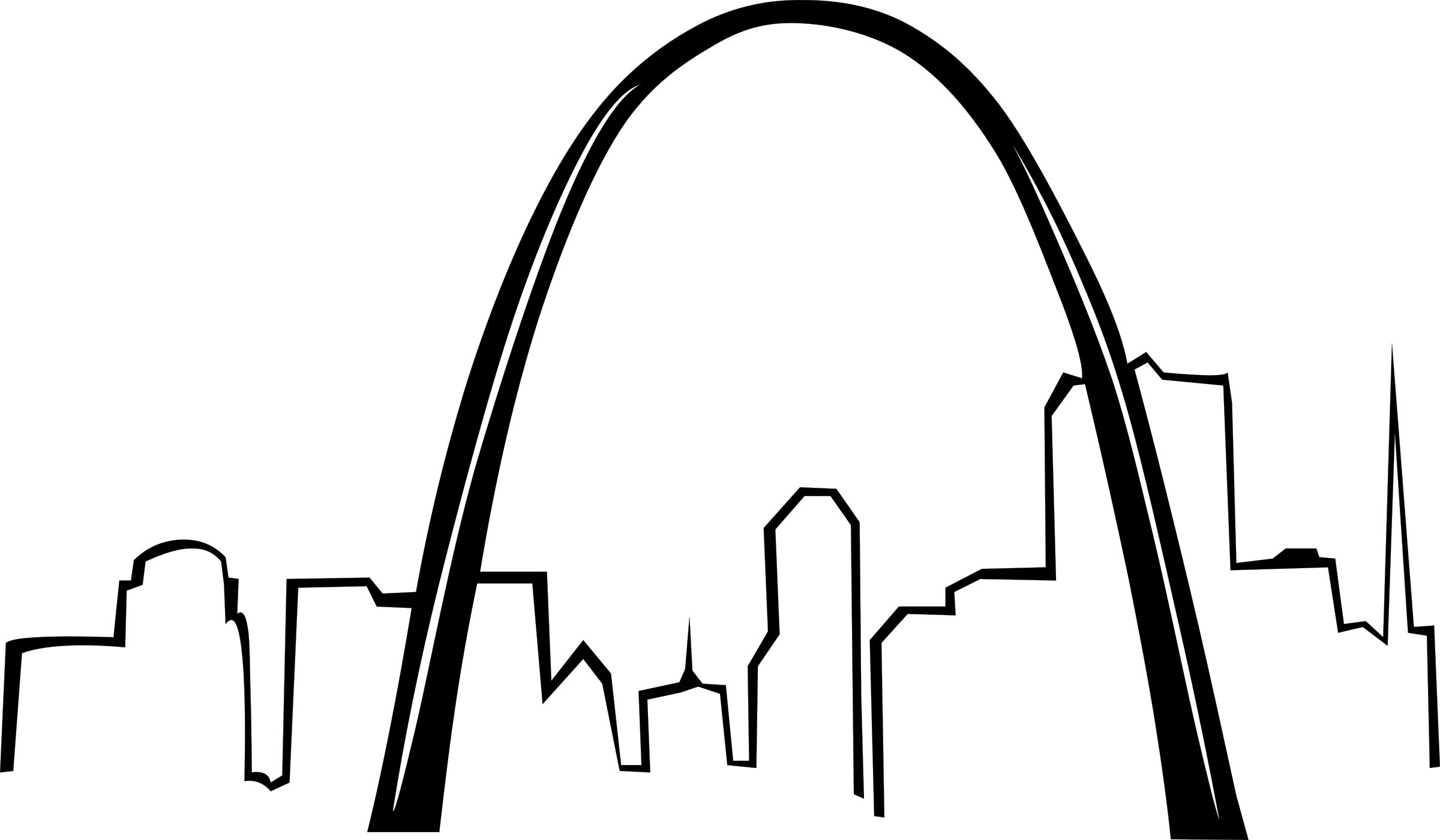 St Louis Gateway Arch Clip Art At Clker - St Louis Arch Clip Art (2400x1400)