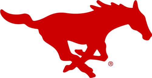 Mustang Clip Art Horse - Smu Mustangs Logo (500x258)