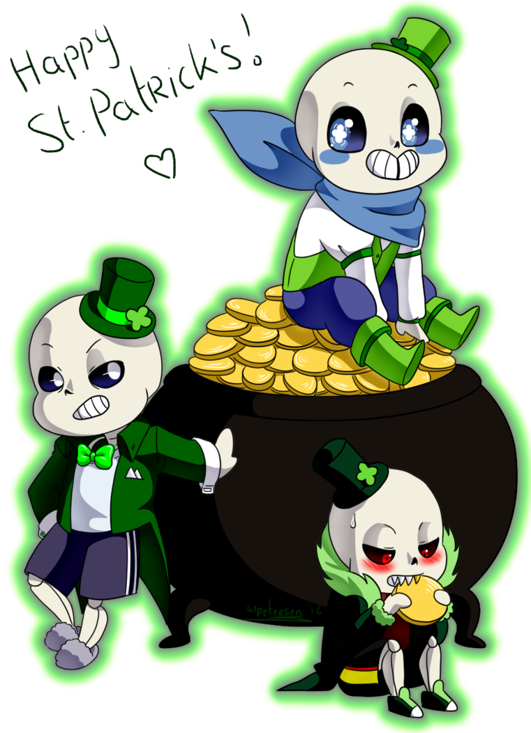 Skelechauns By Purly - St Patrick's Day Sans (761x1051)