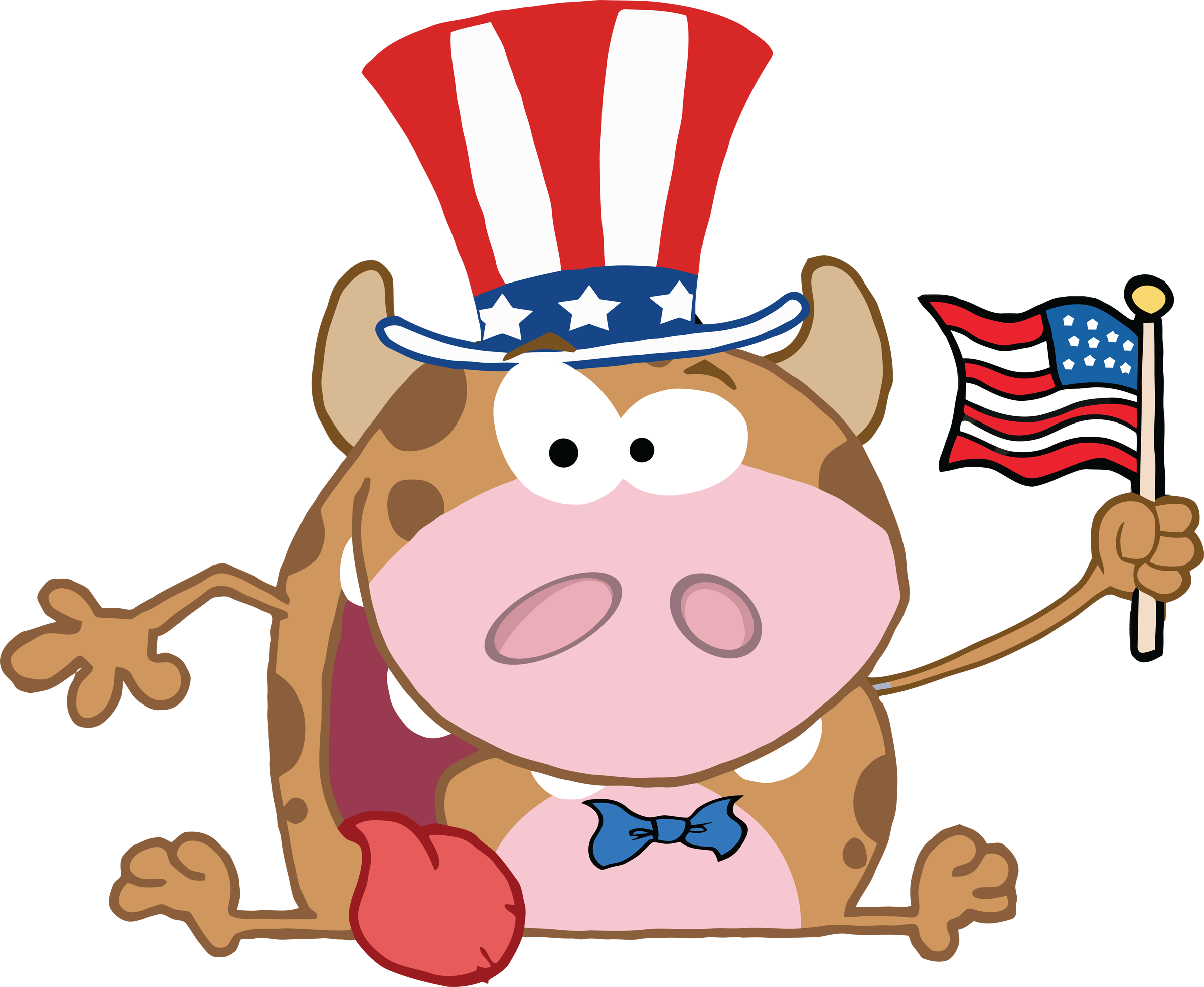 Free Independence Day Cartoons Clipart - American Cartoon Png (2400x1967)