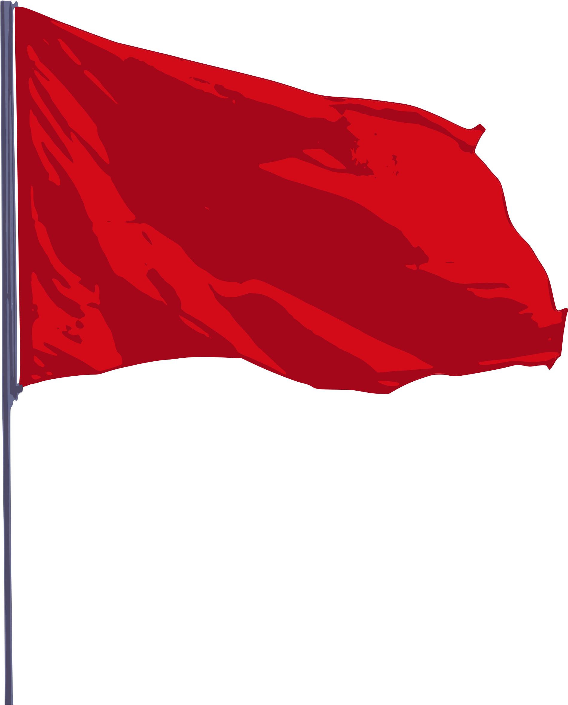 Flag Clip Art Free Black And White Free Clipart - Red Flag Png (1935x2400)