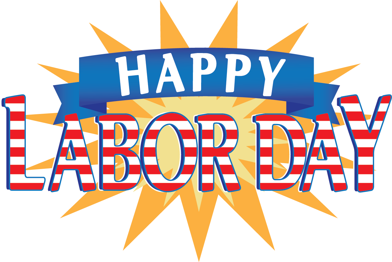 Clip Art Labor Day - Happy Labor Day Clip Art (1349x893)