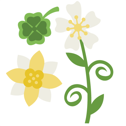 Patrick's Day Flowers Svg Scrapbook Title Svg Files - Patrick's Day Flowers Svg Scrapbook Title Svg Files (432x432)