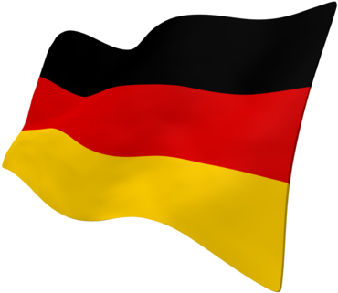 Flag Clipart German - Deutsche Flagge Transparent Gif (500x375)
