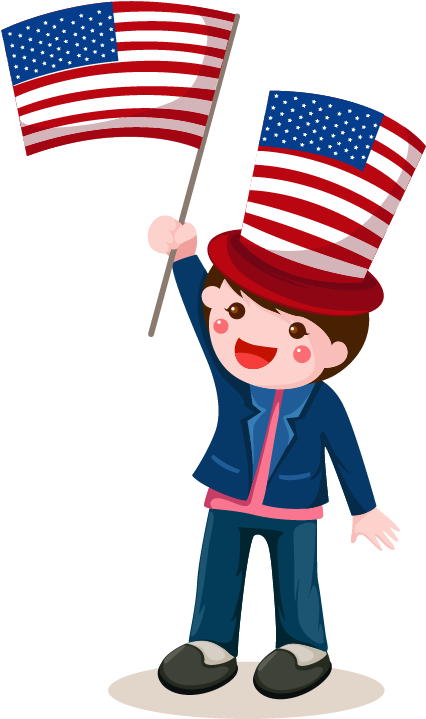 Geography And Nature - Usa Flag Kids (765x821)